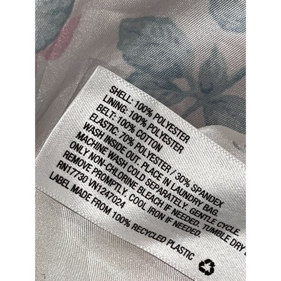 LoveShackFancy By Target White & Pink Floral Tiered Smocked Women's Midi Dress M - Picture 8 of 8